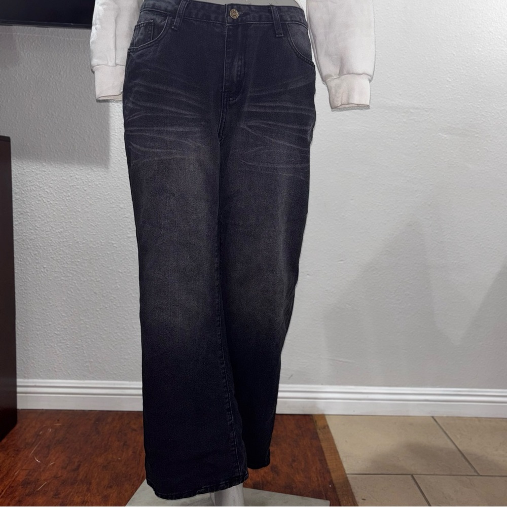 SHEIN Dark Wash Baggy Jeans